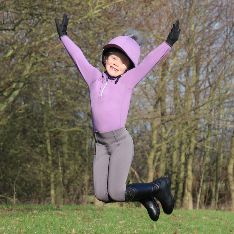 Hy Sport Active Hat Silk with Interchangeable Pom Pom - Blooming Lilac-3